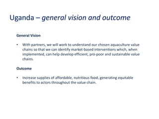 Update on fish value chain development in Uganda