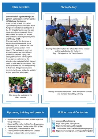 Uganda Flying Labs Newsletters 2019