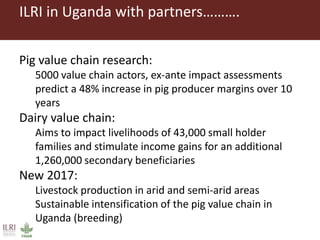Better lives through livestock: ILRI overview
