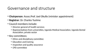 Uganda Medical And Dental Practitioner s Council John pptx uganda-medical-and-dental-practitioner-s-council-john-pptx