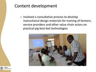 Introducing the Uganda pig value chain training modules