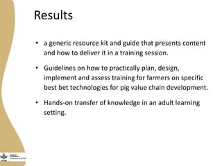 Introducing the Uganda pig value chain training modules