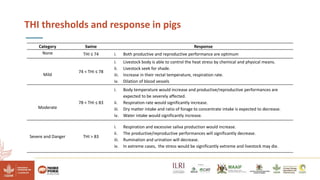 Reducing climate-induced heat stress in pigs in Uganda―Policy actions