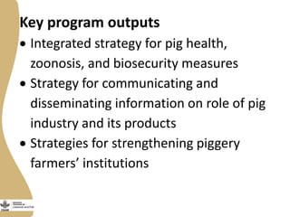  Introducing the Uganda pig value chain impact pathways 