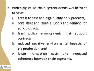  Introducing the Uganda pig value chain impact pathways 