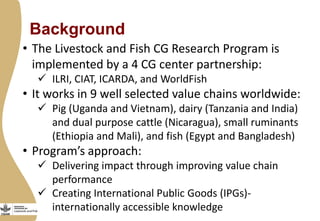 Validating the Uganda Pig Value Chain Impact Pathway(s)