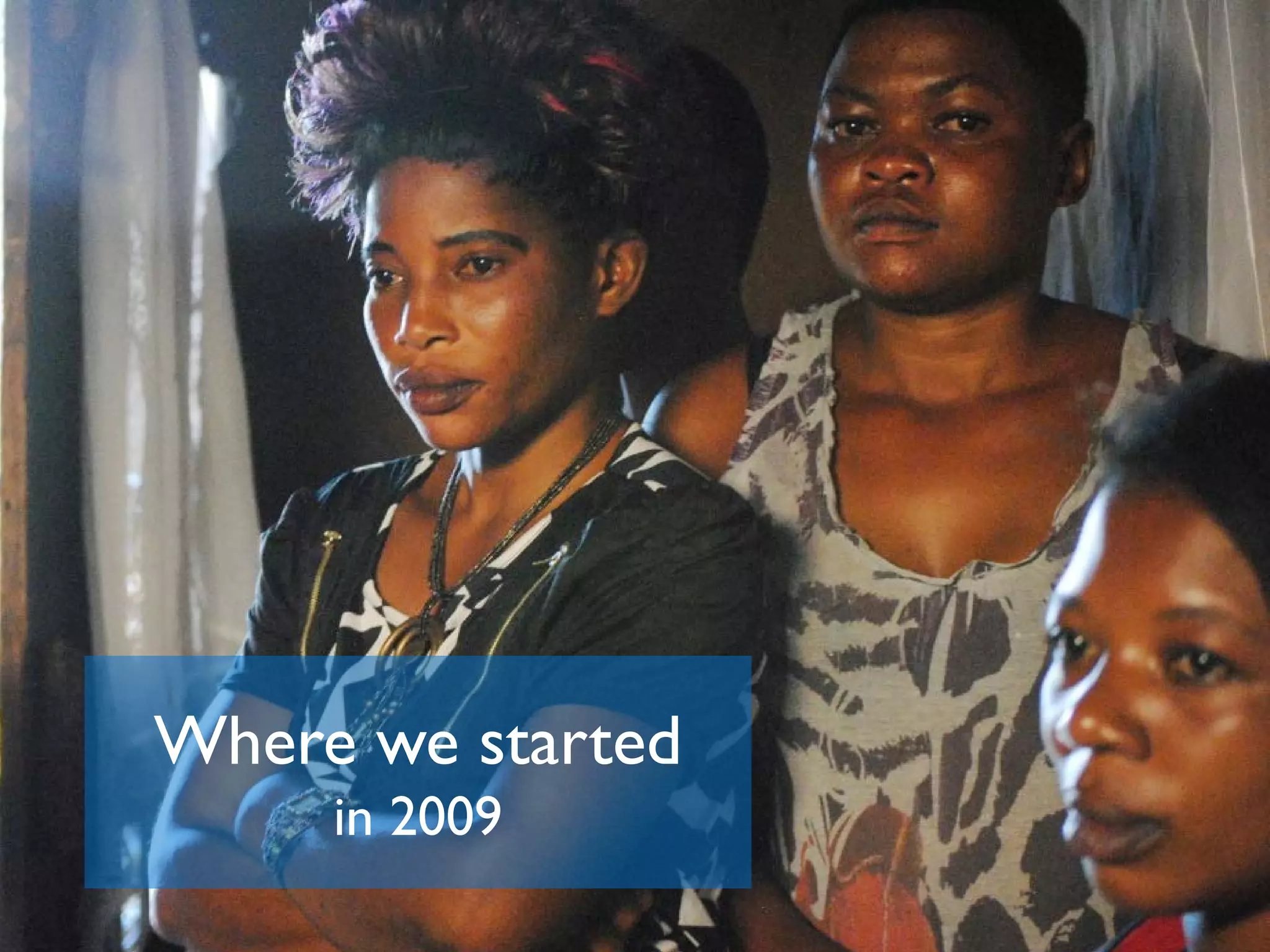 Where we started
in 2009
 