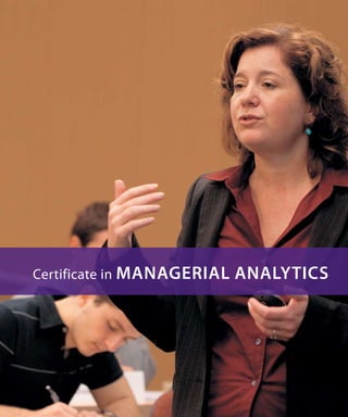 Certificate in Managerial Analytics
 