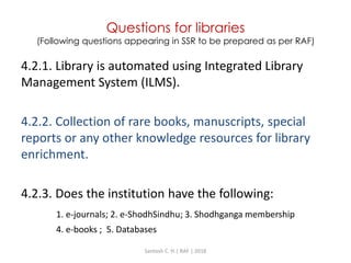 Preparing Libraries as per NAAC’s Revised Accreditation Framework | PDF