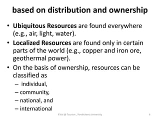 Tourism Resources | PPTX