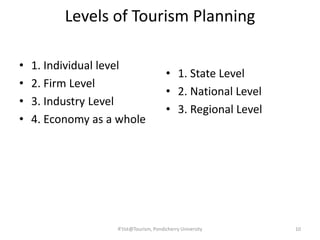 Tourism Planning | PPTX