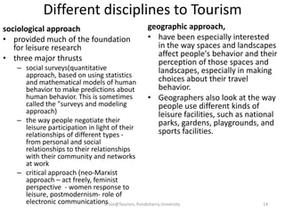 Tourism Concepts