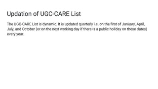 UGC CARE.ppt