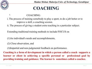 Counselling, Mentoring, Coaching | PPTX