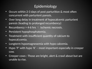 Compton Metabolic Profile Test and Downer Cow Syndrome in Dairy Cattle ...