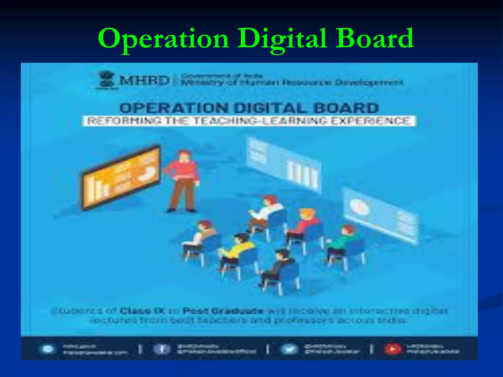 Operation Digital Board
 