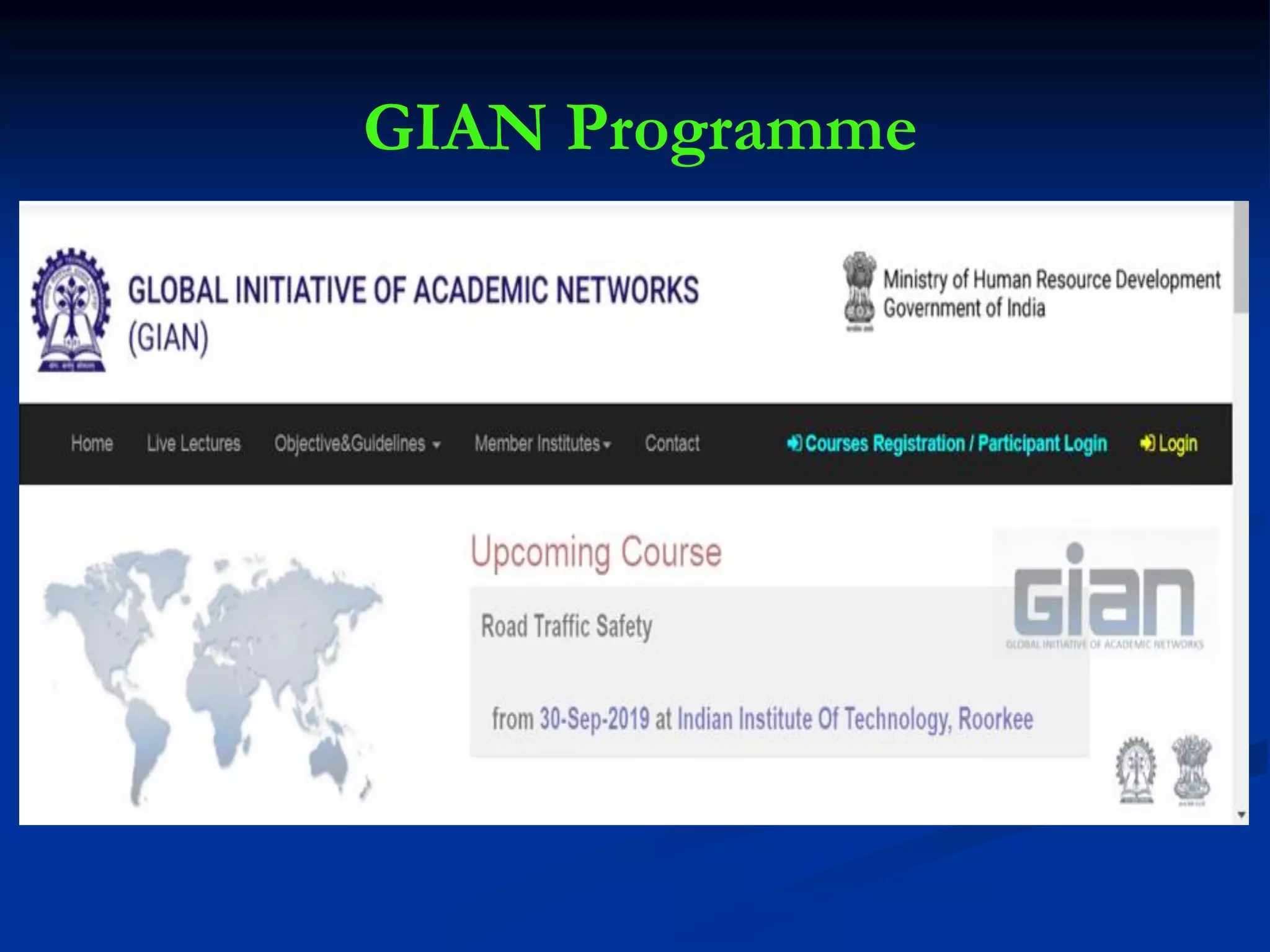 GIAN Programme
▪
 