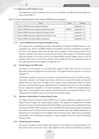 Ugc Program Application Documents Ugc research guideline 2019 (1) | PDF