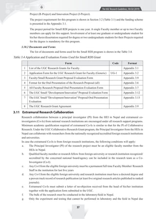 Ugc Program Application Documents Ugc research guideline 2019 (1) | PDF
