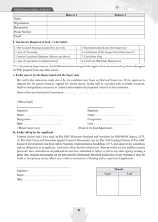 Ugc Reference Number Ugc research guideline 2019 (1) | PDF