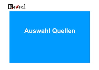 Auswahl Quellen
 