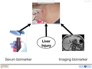 7 févr. 2012
Liver
Injury
Serum biomarker Imaging biomarker
 