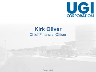 February 5, 2015
Kirk Oliver
Chief Financial Officer
 