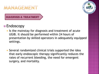 Non Variceal Upper GI Bleeding | PDF