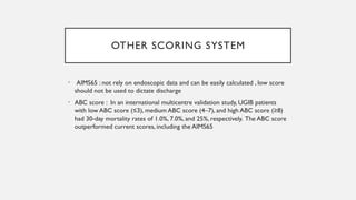 diagnosis and management of Upper GI bleeding | PPTX