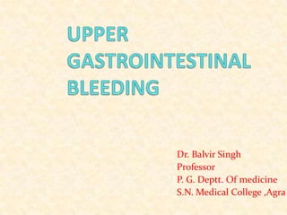 Dr. Balvir Singh
Professor
P. G. Deptt. Of medicine
S.N. Medical College ,Agra
 