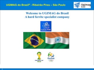 UGIMAG do Brasil® - Ribeirão Pires – São Paulo

Welcome to UGIMAG do Brasil
A hard ferrite specialist company

1

Brasil

 