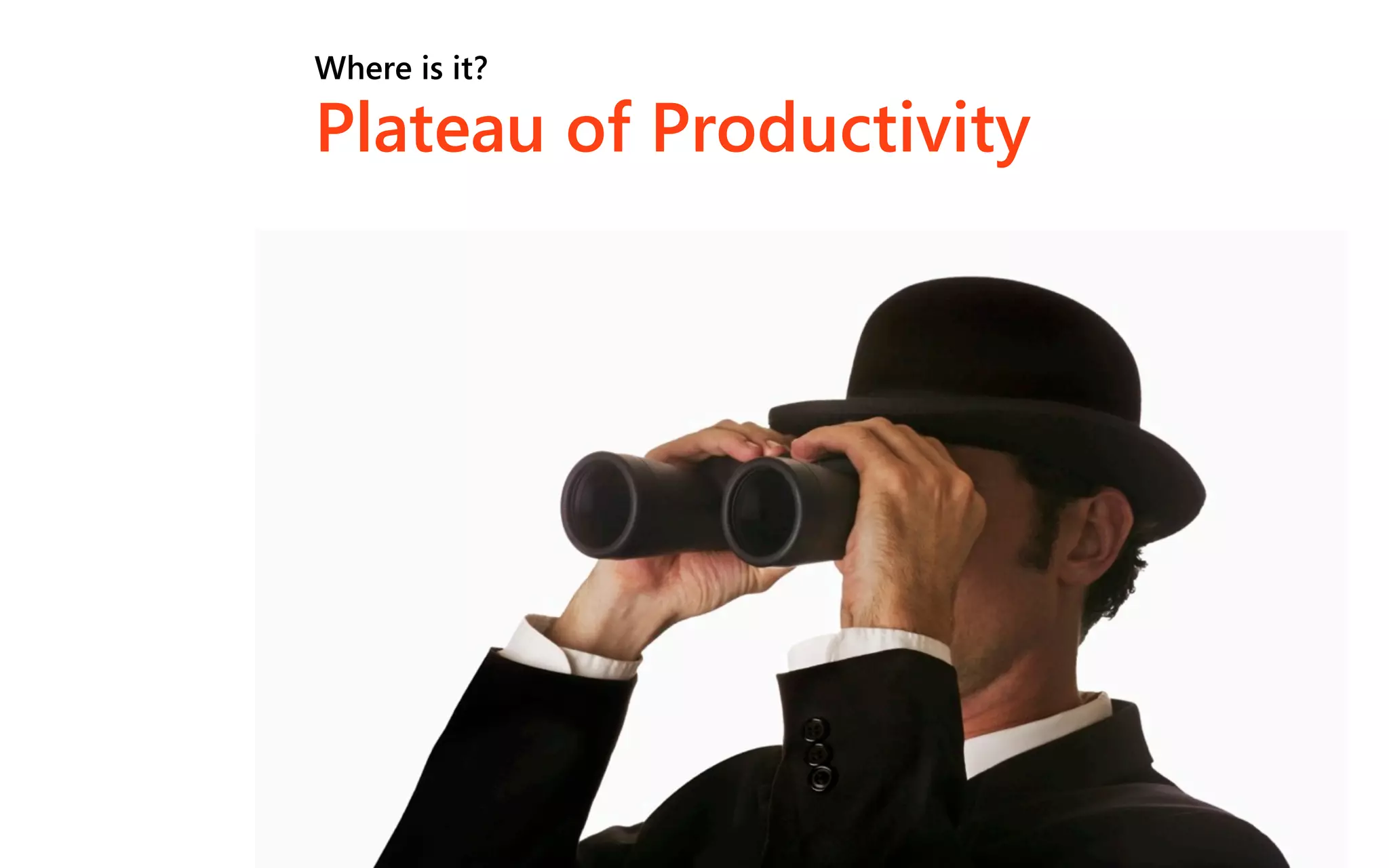 Where is it?

Plateau of Productivity
 
