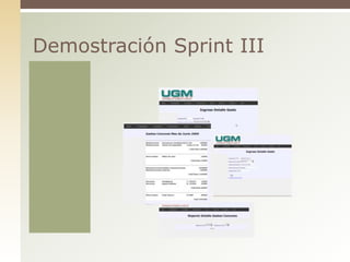 Demostración Sprint III