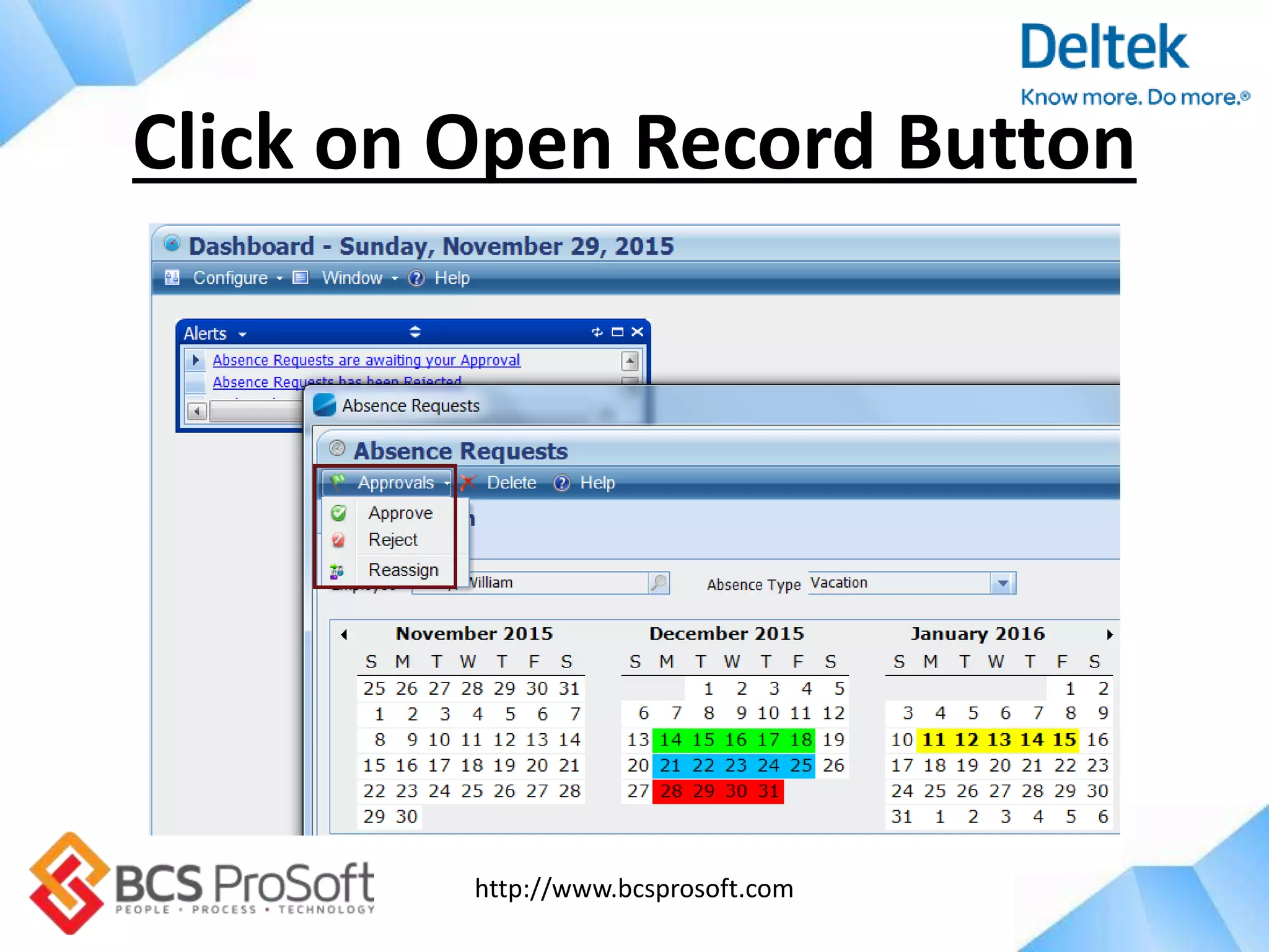 http://www.bcsprosoft.com
Click on Open Record Button
 