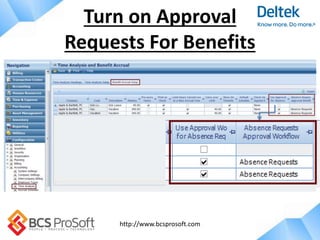 http://www.bcsprosoft.com
Turn on Approval
Requests For Benefits
 