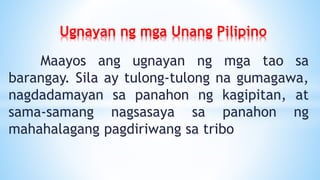 ugnayan pilipino unang