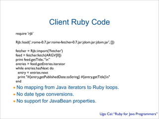 Ugo Cei Presentation