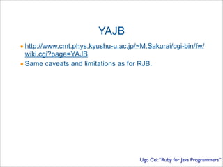 Ugo Cei Presentation