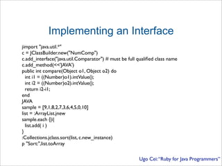 Ugo Cei Presentation
