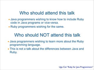 Ugo Cei Presentation