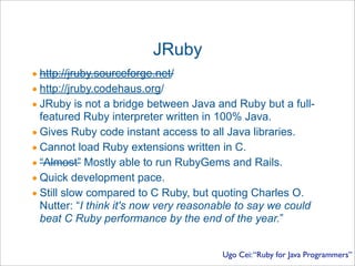 Ugo Cei Presentation