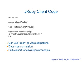 Ugo Cei Presentation