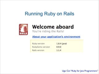 Ugo Cei Presentation