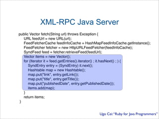 Ugo Cei Presentation
