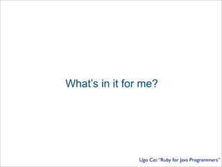 Ugo Cei Presentation