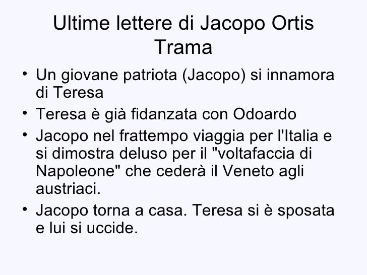 Le Ultime Lettere Di Jacopo Ortis Audiolibro