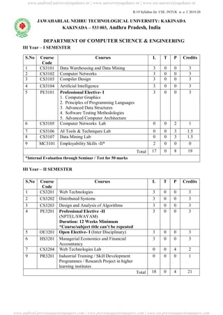 Ug r19 cse_cs & syllabus | PDF