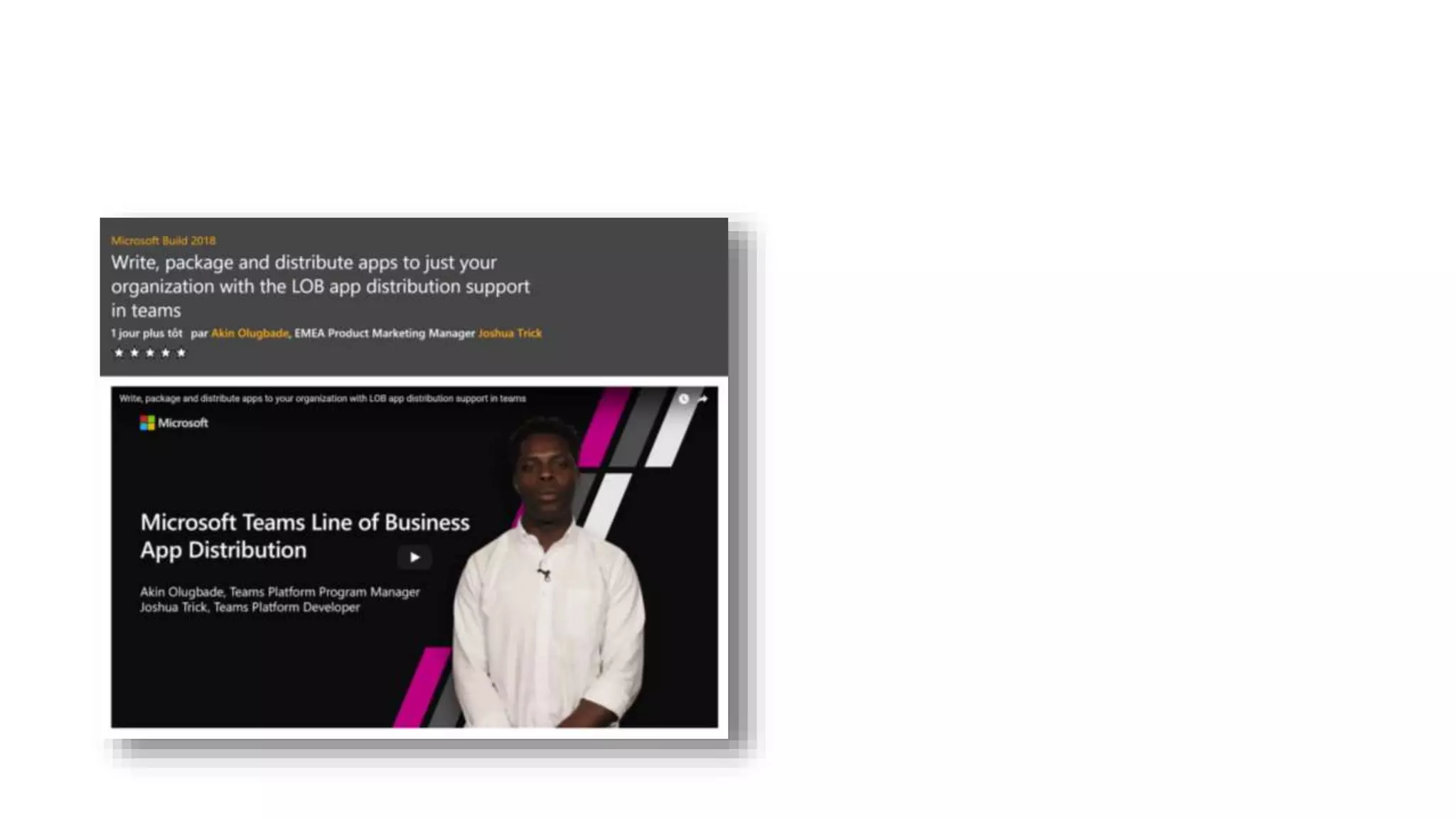 Montreal Skype and Teams User Group: Développer une application Microsoft Teams