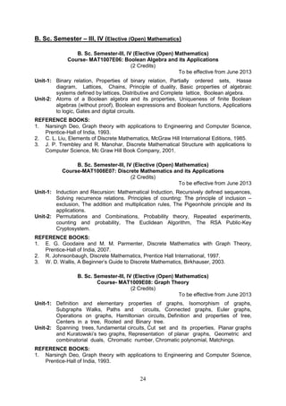 msu math syllabus | PDF | Physics | Science