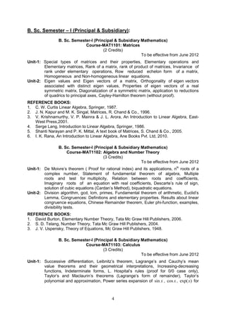 msu math syllabus | PDF | Physics | Science